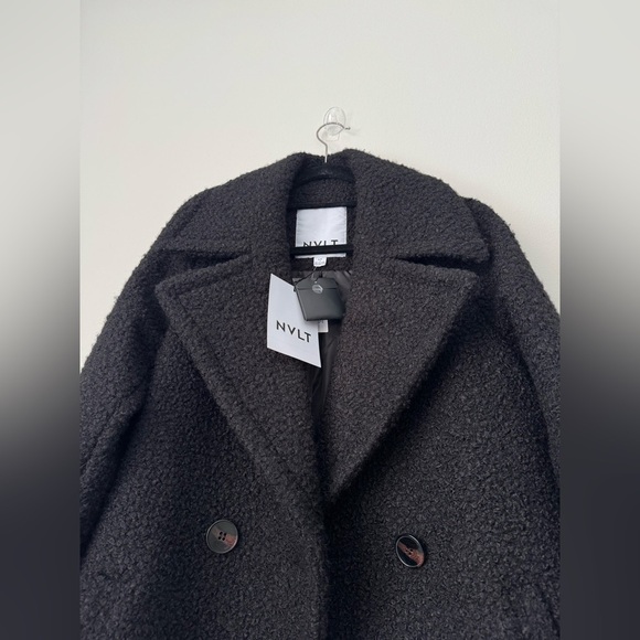 $260 NVLT Anthropologie Flat Bouclé Overcoat (new with tag) - Picture 10 of 14